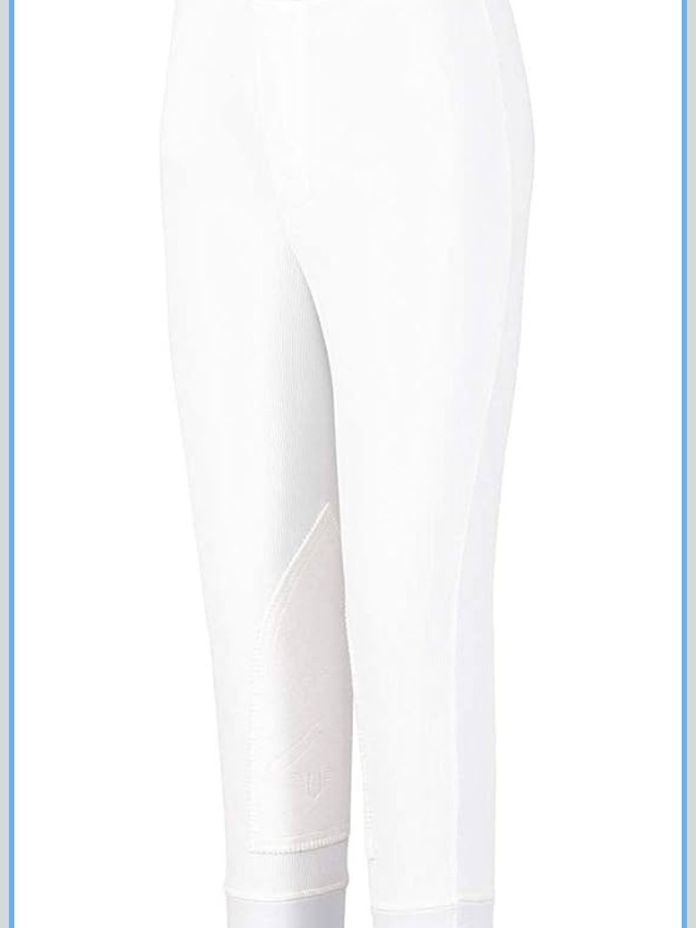 Girl’s White Stretch Riding Breeches - Picture 5 of 6